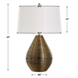 Knowles Brass Table Lamp - Bronze by Uttermost - View 7