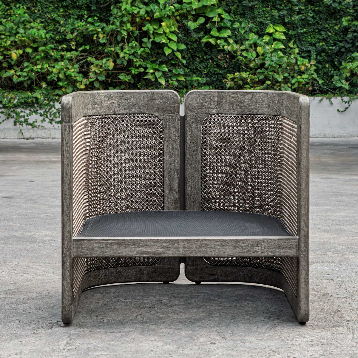 Dartmoor Outdoor Barrel Chair Weathered Gray - Light Gray by Uttermost - View 5