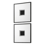 Origins Shadow Boxes (Set of 2) - Black / White by Uttermost - View 4