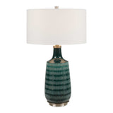 Scouts Table Lamp Deep Green - Green / White by Uttermost - View 1