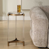 Pereira Round Acrylic Accent Table - Bronze by Uttermost - View 2