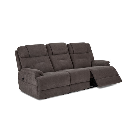 Zecliner Zofa Power Sleep Sofa With Power Headrests & Lumbar - Umber Gray | Flexsteel
