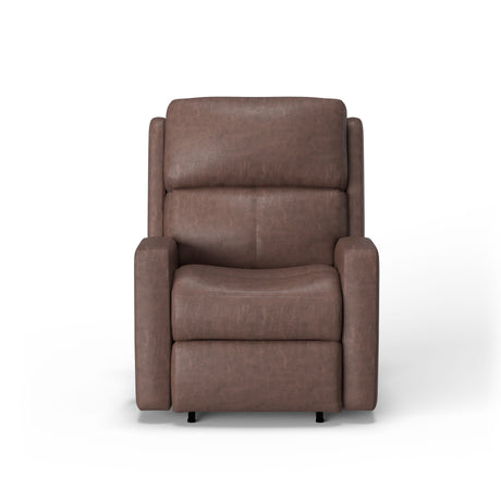 Catalina Transitional Leather Power Rocking Recliner | Flexsteel