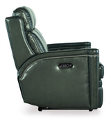 Hamilton Power Loveseat With Power Headrest - Dark Green by Hooker Furniture - View 5