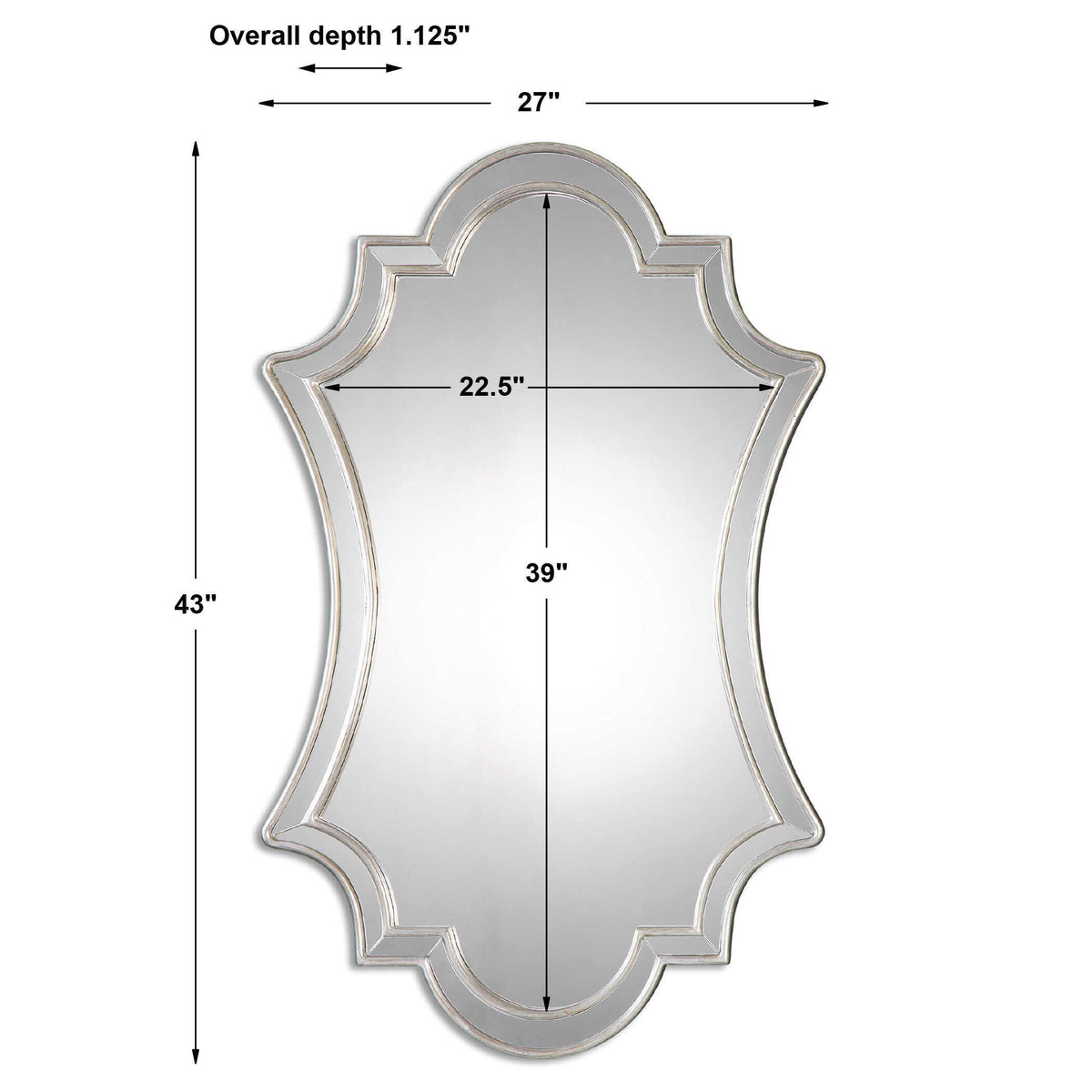 Elara Wall Mirror - Silver by Uttermost - View 5