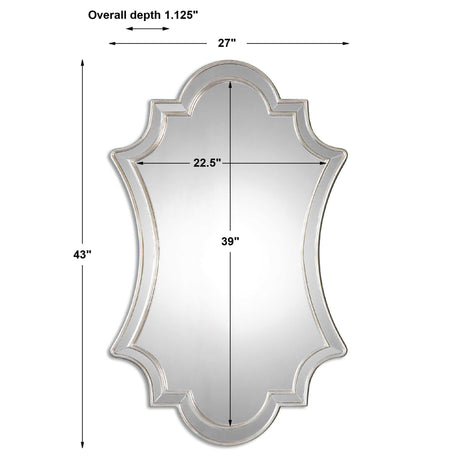 Elara Wall Mirror - Silver by Uttermost - View 5