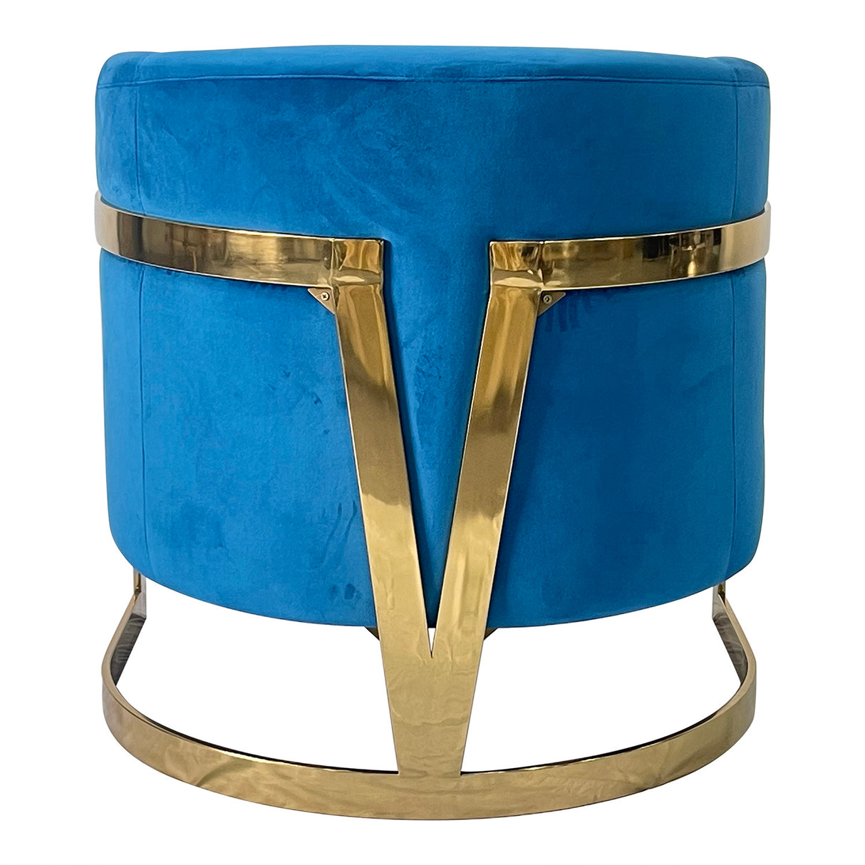 Blue and Gold Sofa Chair - Home Elegance USA