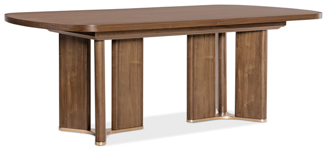 Eleana Rectangular Dining Table With Two Leaves Medium Wood - Dark Brown by Hooker Furniture - View 1