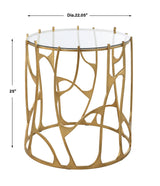 Ritual Round Gold Side Table by Uttermost - View 5