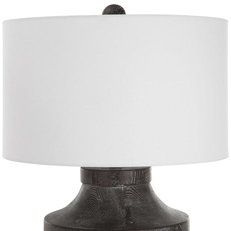 Timber Table Lamp - Dark Gray by Uttermost - View 5