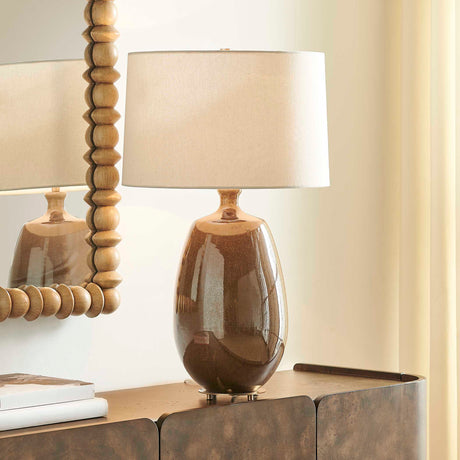 Vinson Glossy Table Lamp - Dark Brown by Uttermost - View 2