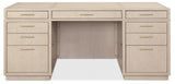 Executive Desk Polished Limestone - Beige by Hooker Furniture - View 7