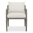 Borneo Outdoor Dining Chair - White / Dark Gray by Uttermost - View 1