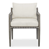 Borneo Outdoor Dining Chair - White / Dark Gray by Uttermost - View 1