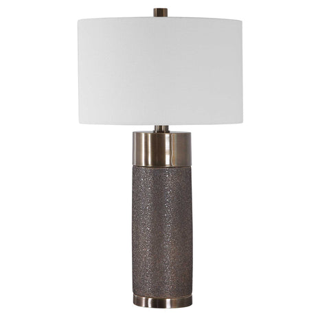 Brannock Table Lamp - Bronze / White by Uttermost - View 4