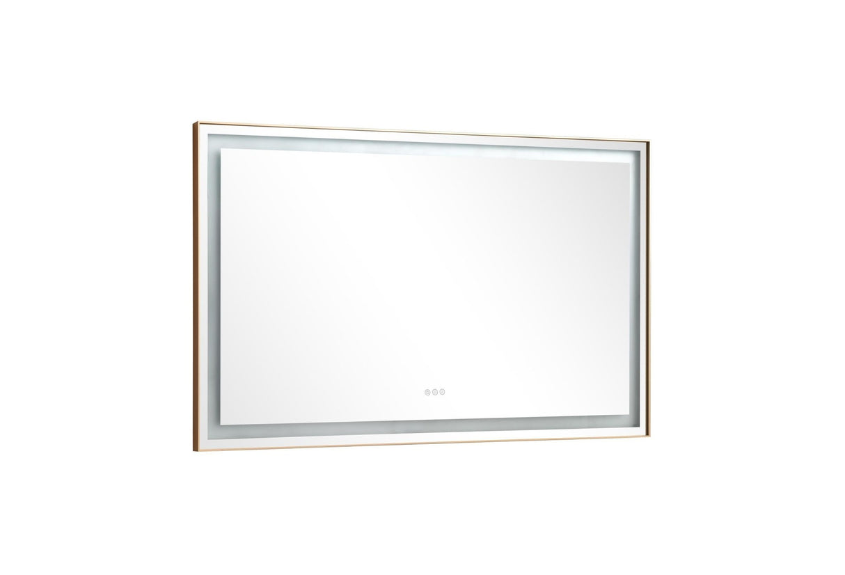 60*36 LED Lighted Bathroom Wall Mounted Mirror with High Lumen+Anti - Fog Separately Control - W1272119870 - image - 10