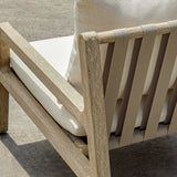Strapped Outdoor Lounge Chair - Light Brown / Light Gray by Uttermost - View 6