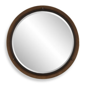Porthole Round Mirror Bronze - Black by Uttermost - View 1