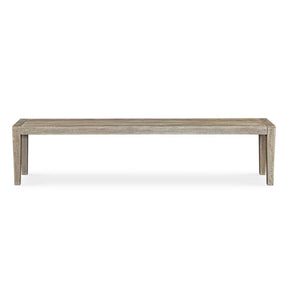 Kirkham Wooden Outdoor Bench - Gray by Uttermost - View 1