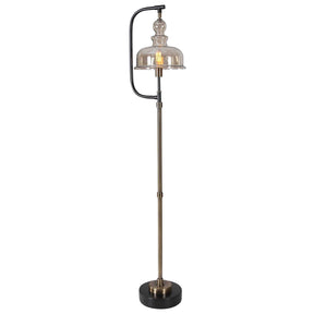 Elieser Industrial Floor Lamp - Light Brown / Black by Uttermost - View 1