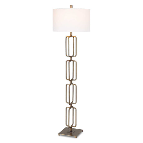 Link Brushed Gold Floor Lamp by Uttermost - View 1