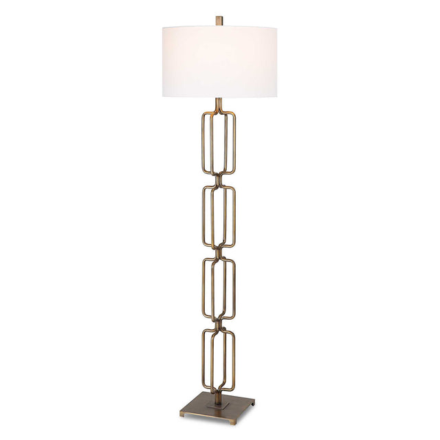 Link Brushed Gold Floor Lamp by Uttermost - View 1