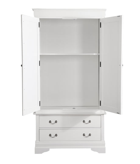 Louis Phillipe G3190-A Armoire , White - sold by Home Elegance USA