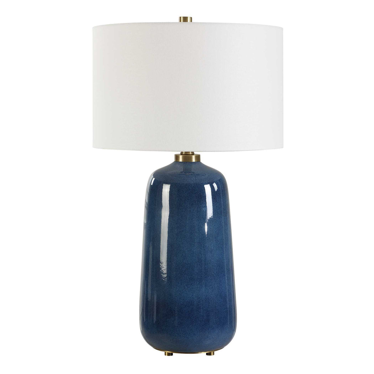 Brae Glaze Table Lamp - Blue by Uttermost - View 3