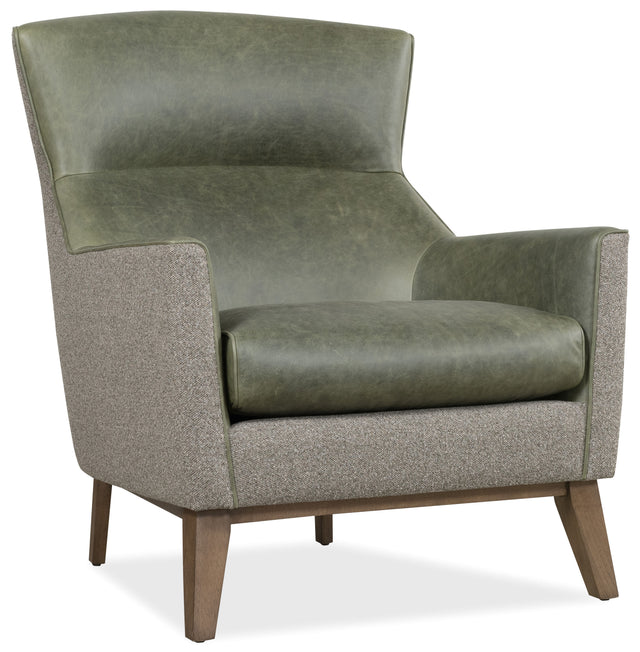 Camille Chair - Dark Green / Gray by Hooker Furniture - View 1