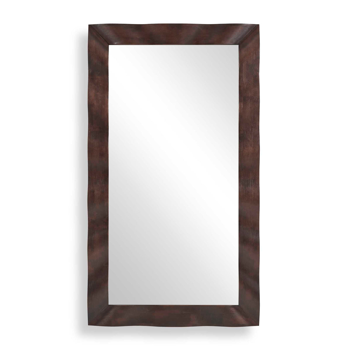 Wrinkle Wavy Wood Mirror Woodtone - Dark Brown by Uttermost - View 1