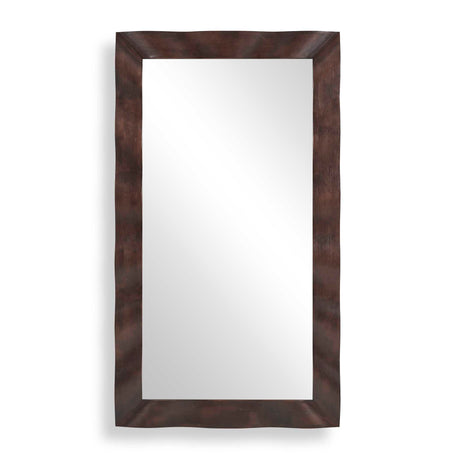 Wrinkle Wavy Wood Mirror Woodtone - Dark Brown by Uttermost - View 1