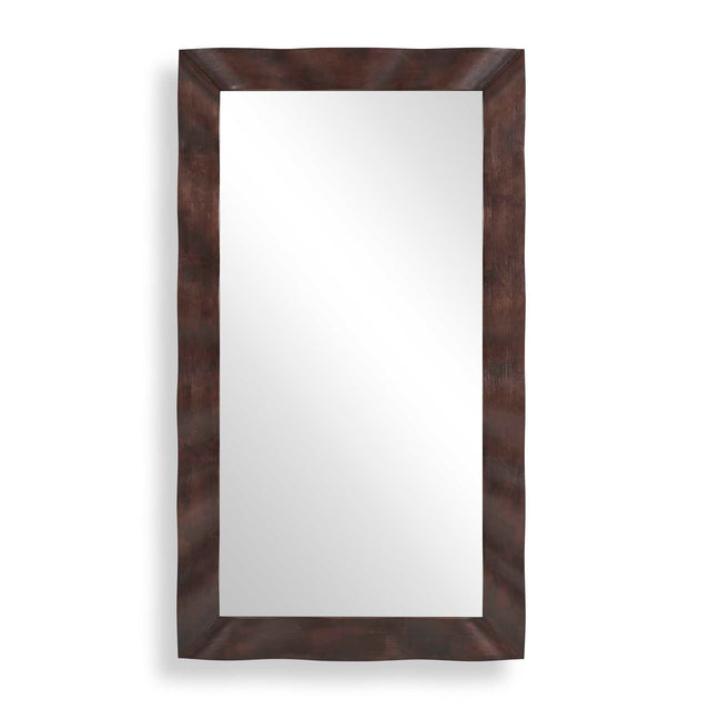 Wrinkle Wavy Wood Mirror Woodtone - Dark Brown by Uttermost - View 1