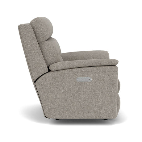 Mason Transitional Fabric Power Rocking Recliner With Power Headrest | Flexsteel