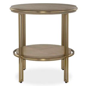 Elise Round Brass Side Table - Bronze by Uttermost - View 1