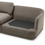 Chantry - Modern Grey Sand Fabric Sectional Sofa - View Image 1