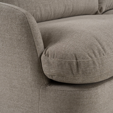 Chantry - Modern Grey Sand Fabric Sectional Sofa - View Image 1