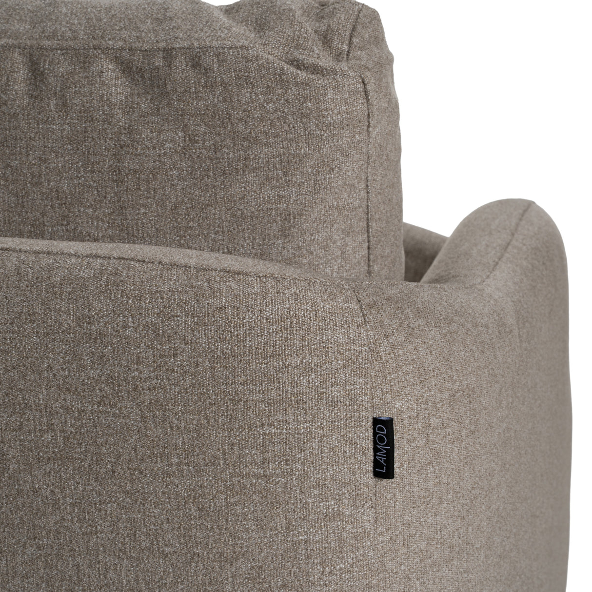 Chantry - Modern Grey Sand Fabric Sectional Sofa - View Image 1
