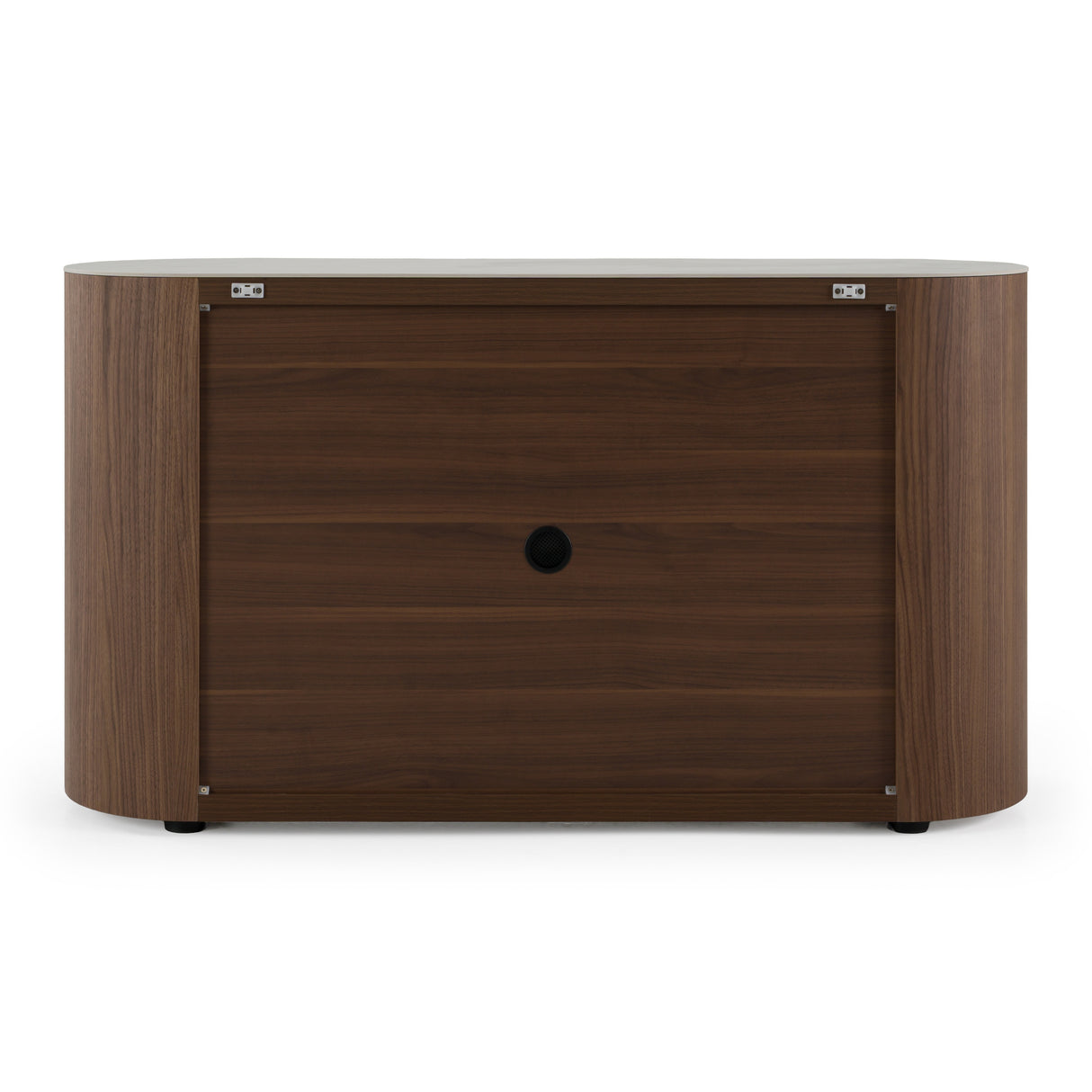 Chelton - Contemporary White Ceramic & Walnut 3-Drawer Dresser - View Image 1