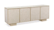 Bomb-Shell 77-inch Sideboard | CLA-416-441 | White Stone Top | Stacked Shell Design | Caracole - sold by Home Elegance USA