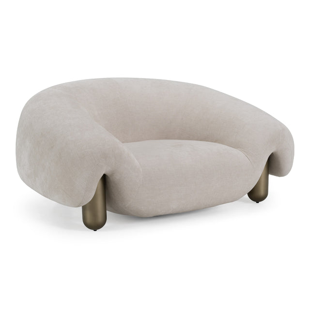 Clarity - Contemporary Light Grey Fabric Accent Chair - View Image 1
