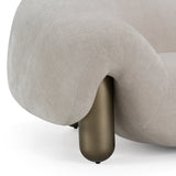 Clarity - Contemporary Light Grey Fabric Accent Chair - View Image 1
