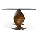 Modrest Cleveland - Contemporary Glass and Walnut Dining Table