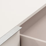 Modrest Colima - Modern Matte Beige + Walnut TV Stand