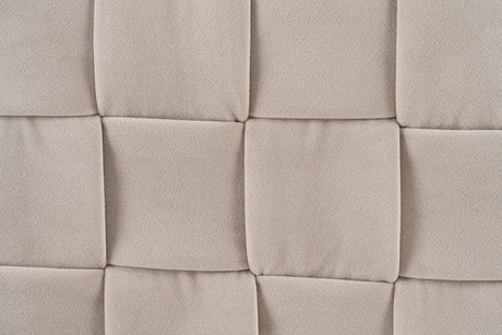 Eastern King Concord - Modern Light Grey Velvet Bed