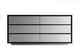 Concord - Modern Black Marble + Black Ash + Aluminum Dresser - View Image 1