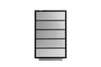 Concord - Modern Black Marble + Black Ash + Aluminum Chest - View Image 1