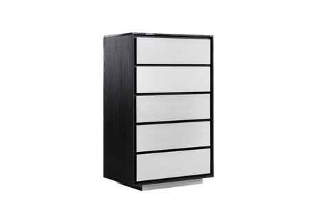 Concord - Modern Black Marble + Black Ash + Aluminum Chest - View Image 1