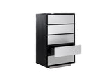 Concord - Modern Black Marble + Black Ash + Aluminum Chest - View Image 1