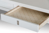 A&X Congress Transitional White Crocodile Office Desk - sold by Home Elegance USA