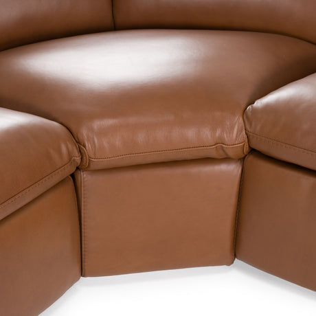 Conrad Modern Brown Leather Power Reclining Sectional Sofa with 3 Recliners – VIG Furniture - sold by Home Elegance USA